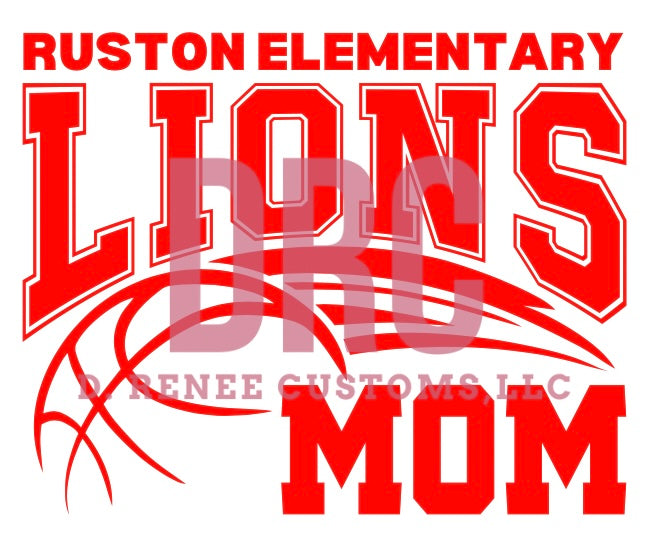 RES Lions Basketball Mom